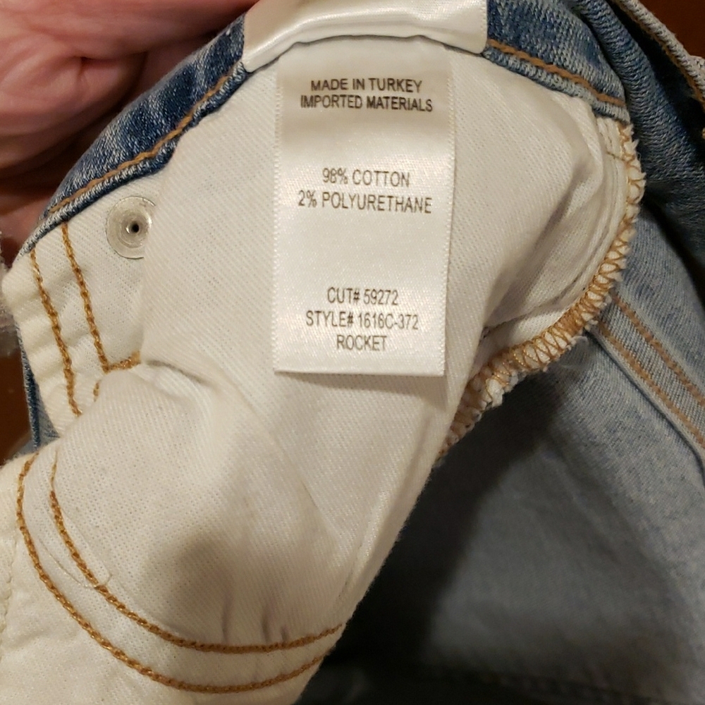 Citizens Of Humanity Medium Light Wash Blue Denim Jeans-Rocket Ankle - Picture 5 of 9